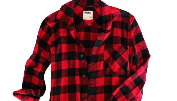 NEW BLACK AND RED PLAID SHIRT