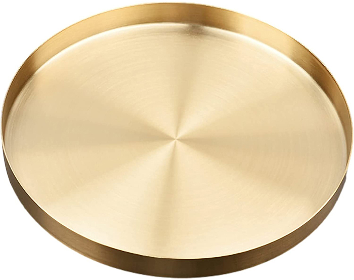 amazon-shopping-Stainless-steel-round-gold-tray